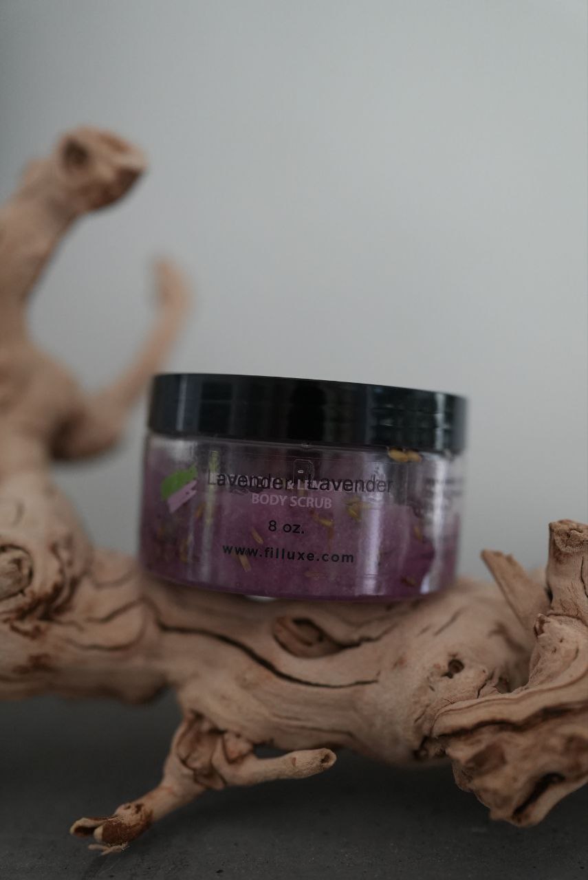 Lavender Spa Salt Scrub with Three Oils